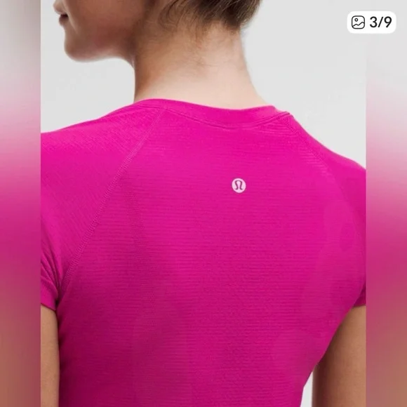 💗 lululemon swiftly tech, short sleeve tee hip length ripened raspberry size 6 - Picture 3 of 7